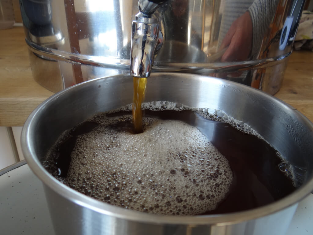 Würze nach dem Nachguß